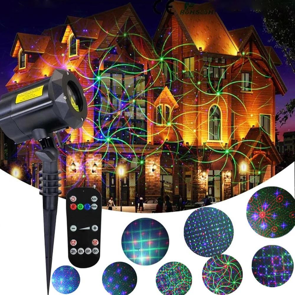 Industrial Laser Projector - Weihnachts-Laserlicht im Freien, Projektor, kosmisches Muster,