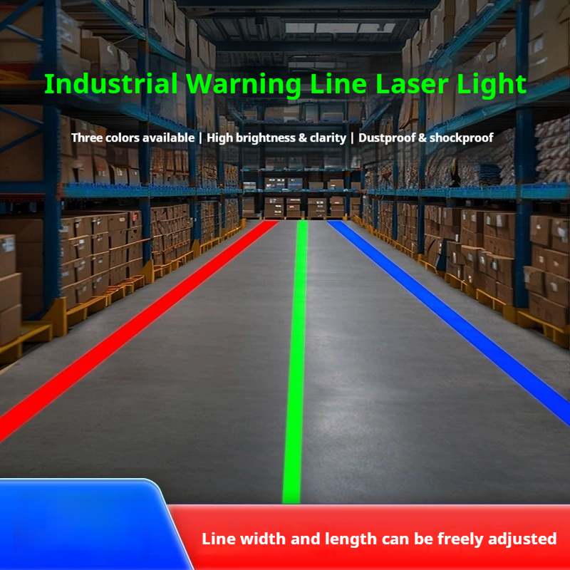 Industrial Laser Projector - Industrielles Einlinien-Laserlicht Sicherheitswarnzeichen Projektionslicht Fabrik-Werkstatt-Anzeige Infrarot-Laserlicht