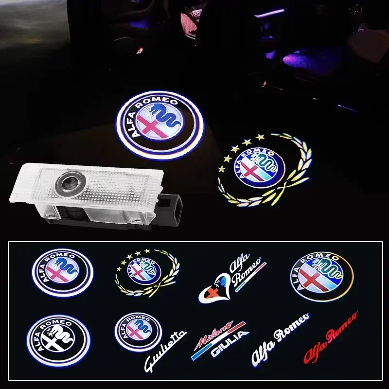 Industrial Laser Projection - 2 Stück Auto-Tür HD Willkommenslicht Laser-Projektor-Lampe