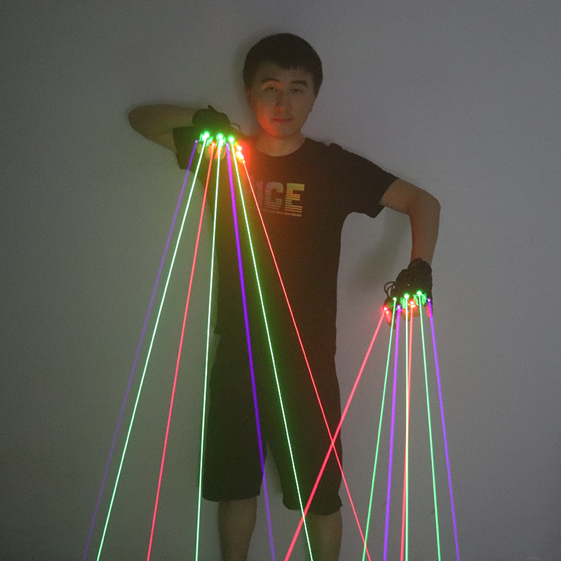 Industrial Laser Projector - Grün Rot Blau Laser Handschuhe mit