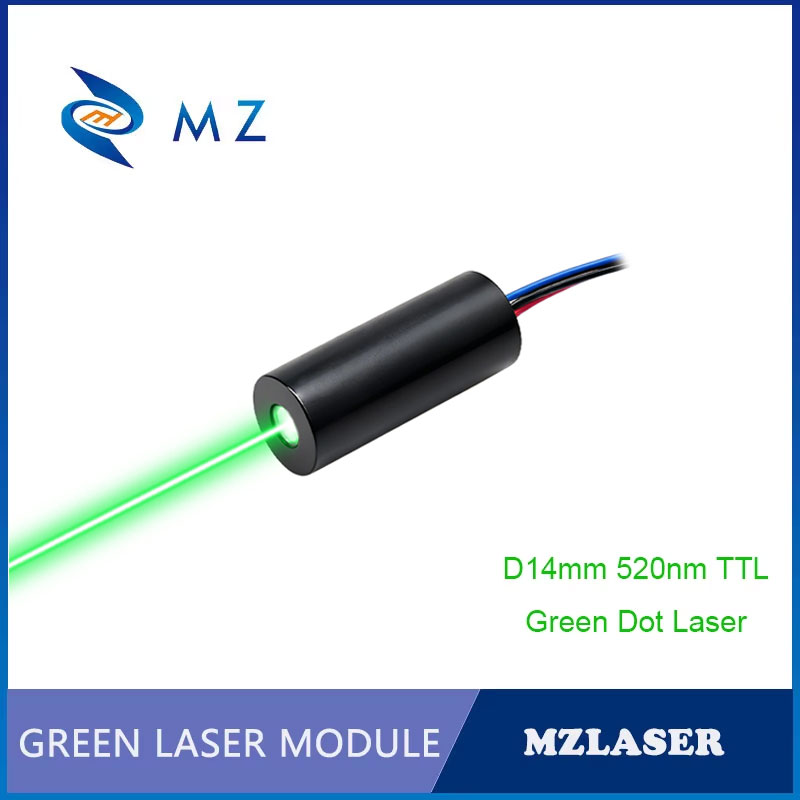 Industrial Applications Of Laser - Kompaktes Mini-TTL-PWM-Grünpunkt-Laserdiodenmodul 520nm 10mW 30mW 50mW