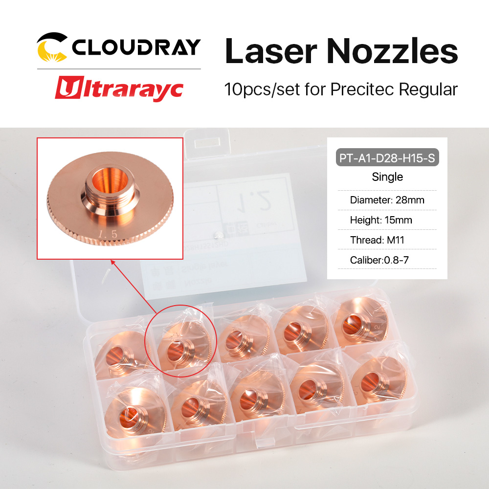 Metal Laser Cutter Head - Ultrarayc 10 Stück/Set Laserdüse, Einzel-, Doppel-,