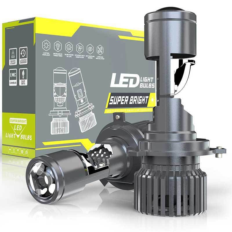 Industrial Laser Projection - XTG GT4 LED-Scheinwerferlampen H4 Projektorlinse Fern-