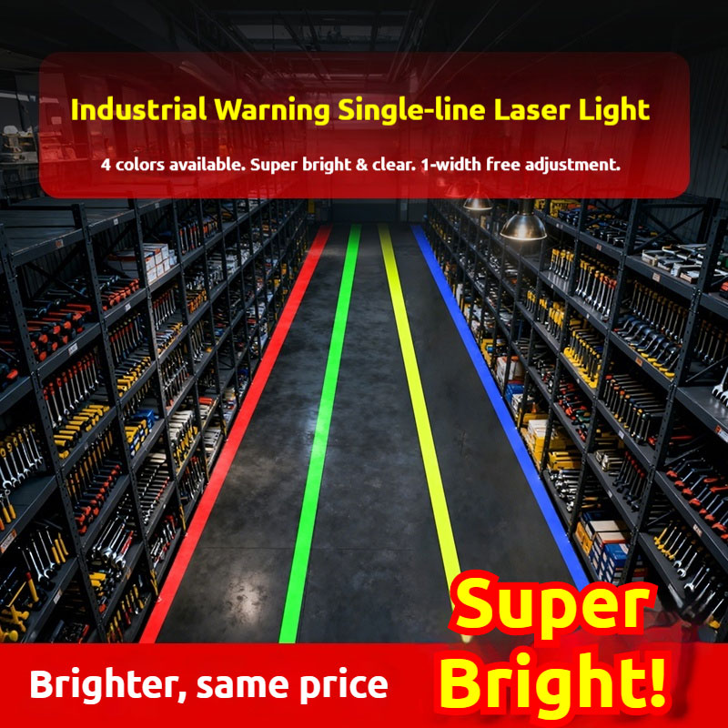 Industrial Laser Projector - Einlinien-Laserprojektionslicht Hochhelles Gelbes Warnlicht für Industrielle