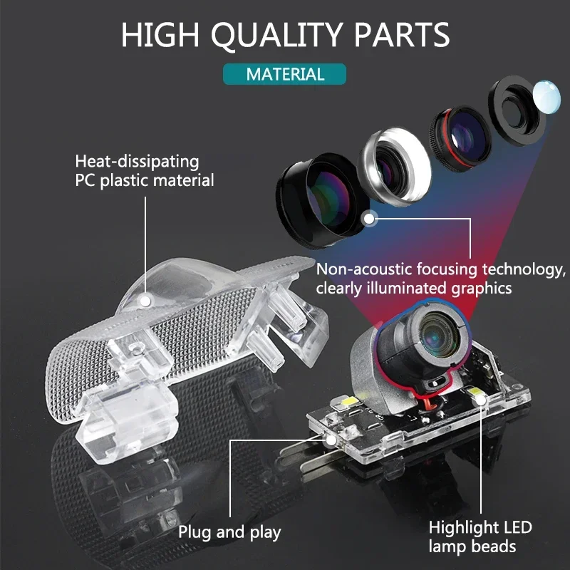 2 Stück LED-Autotür-Laserproje – Industrial Laser Projection Bewertung und Preis
