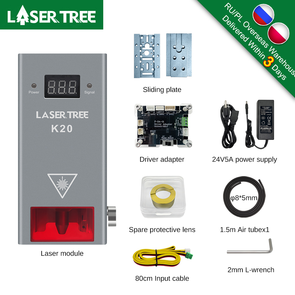 LASERBAUM 20W 10W 5W Optische  – Metal Laser Cutter Head Bewertung und Preis