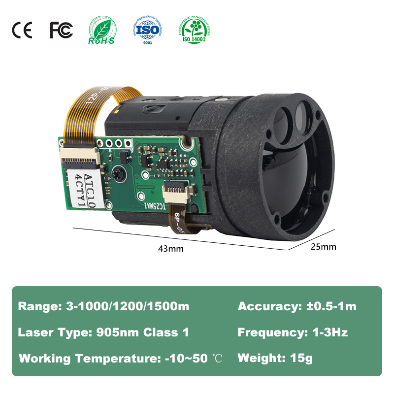 1200m Mini TOF Laser-Entfernun – Industrial Applications Of Laser Bewertung und Preis